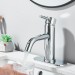 Chrome Bathroom Faucet Single Handle Sink Vanity Mixer Taps With Pop-up Drain - view 3
