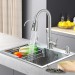 21.7 In Kitchen Sink Stainless Steel Single Bowl Sink W/Pulldown Faucet Drop In - view 3