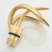 Luxury Waterfall Bathroom Sink Faucet Brushed Gold Single Handle Vanity Faucet - view 9