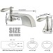 LED Waterfall Bathroom Faucet 3 Holes Sink Vanity Faucet 2-Handle With Drain - view 11