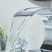 Chrome Bathroom Sink Faucet Dual Crystal Handle 3 Holes Basin Vanity Mixer Tap - view 4