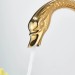 Gold Swan Bathroom Sink Faucet 1 Hole Vanity Mixer Dual Handle Swivel Spout Taps - view 6