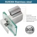 Brushed LED Waterfall Bathroom Sink Faucet Single Handle Glass Spout Mixer Tap - view 10