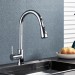 Chrome Kitchen Faucet Sink Pull Down Sprayer Single Handle Mixer Stainless Steel - view 3