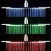 LED Shower Head Chrome 12 Inch Square Rainfall Sprayer Faucet Stainless Steel - view 4