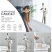 Brushed Nickel Freestanding Bathtub Faucet Floor Mounted Tub Filler Hand Shower - view 4
