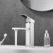 Single Handle Kitchen Bathroom Faucet Sink Basin Mixer Tap Sprayer Chrome Square - view 2
