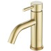 Brushed Gold Modern Bathroom Sink Faucet Single Handle 1 Hole Vanity Basin Tap - view 2