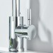 Kitchen Sink Faucet Stainless Steel Swivel Single Handle PullDown Sprayer Chrome - view 9