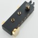 Black&Gold Shower Faucet Set 8in Rainfall Shower Head Exposed Shower System Kit - view 12