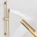 Brushed Gold Shower Head With Shower Slide Bar Handheld Shower Spray 59" Hose - view 2
