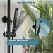 Black Shower Faucet System Outdoor Shower Fixtures Kit 8" Rain Shower Head Combo - view 6
