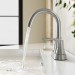 Brushed Nickel Bathroom Sink Faucet 3Hole 4in Centerset Vanity Mixer With Drain - view 4