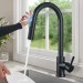 Touch Sensor Kitchen Sink Faucet Black Pull Down Sprayer Single Handle Mixer Tap - view 2