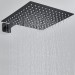 Black Rain Shower Head 16inch Square Overhead Sprayer Ultra Thin High Pressure - view 4