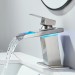 LED Bathroom Sink Faucet 1 Or 3 Holes Vanity Mixer Single Handle Brushed Nickel - view 5