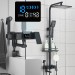 Black Rain Shower System 4 Function Shower Mixer Fixtures Shower Head Combo Kit - view 2