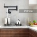 Stainless Stretchable Double Joint Swing Arm Pot Filler Rotatable Wall Faucet - view 2