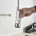 Commercial Kitchen Sink Faucet Pull Down Sprayer Twin Head Mixer Stainless Steel - view 9