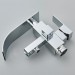 Chrome Freestanding Tub Faucet With Handheld Shower Floor Mount Bathtub Faucet - view 11