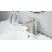 Brushed Nickel Bathroom Sink Vanity Faucet Single Handle 1 Or 3 Holes With Drain - view 3