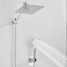 Chrome Rain Shower Head High Pressure Handheld Spray Combo With Adjustable Arm - view 5