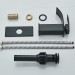 Black Modern Waterfall Bathroom Sink Vanity Faucet Single Handle Taps With Drain - view 14