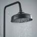 Matte Black Rainfall Bathroom Shower System Set Tub Filler Faucet W/Handshower - view 5