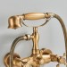 Antique Brass Clawfoot Tub Faucet Wall Mount Bathtub Filler Mixer W/Hand Shower - view 6