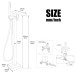 Black Tub Filler Freestanding Bathtub Faucet Floor Mount Waterfall Tub Faucet - view 7