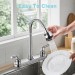 360° Chrome Kitchen Faucet Swivel Double Handle Sink Pull Down Sprayer Mixer Tap - view 2