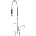 44" Commercial Pre Rinse Faucet Deck Mount Kitchen Sink Faucet W/ Sprayer - view 11