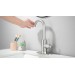 Brushed Nickel Bathroom Sink Faucet 1Handle Lavatory Vanity Mixer Tap With Drain - view 3