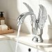 Luxury Chrome Swan Bathroom Faucet Single Handle Vessel Sink Vanity Faucet 1Hole - view 2