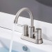 4 Inch Bathroom Sink Faucet 2Handle Centerset Vanity Mixer Faucet Brushed Nickel - view 3