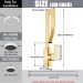 Gold Waterfall Bathroom Sink Faucet Basin Vanity Mixer Taps 1 Hole Single Handle - view 7