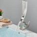Brushed Nickel Waterfall Bathroom Sink Faucet Vanity Mixer 1 Hole Single Handle - view 6