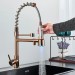 Rose Gold LED Kitchen Faucet Sink Mixer Pull Down Sprayer Single Handle Faucet - view 4