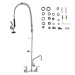 47" Commercial Faucet Pre-Rinse Kitchen Sink Faucet Wall Mount With Sprayer - view 10