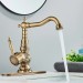 Antique Brass Bathroom Sink Faucet Single Handle Vanity Mixer Taps With Drain - view 5