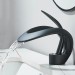 Matte Black Waterfall Bathroom Sink Faucet 1Hole Single Handle Vessel Vanity Tap - view 6