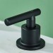 Black 8in Widespread Bathroom Sink Faucet 3 Holes Vanity Mixer Faucet With Drain - view 7