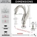 Brushed Nickel 8 In Widespread Bathroom Sink Faucet 3 Hole 2 Handle Vanity Mixer - view 7