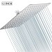 Chrome 12" Rain Shower Head High Flow Large Square Showerhead Stainless Steel - view 2