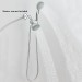 Chrome 4 Inch Round Shower Head With Handheld Spray 3-Way Rainfall Head Combo - view 9