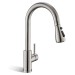 Stainless Steel Kitchen Faucet Swivel Sink Mixer Faucet Pull Down Sprayer Taps - view 2