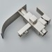 Brushed Nickel Freestanding Bathtub Faucet Floor Mounted Tub Filler Hand Shower - view 12