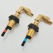 Gold Swan Bathroom Faucet 3 Holes Sink Vanity Faucet Dual Handle Mixer Taps - view 9