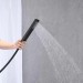 Matte Black Bathtub Faucet Floor Mount Freestanding Tub Filler With Hand Shower - view 6