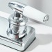 Chrome High Arc Kitchen Faucet 8 Inch Centerset 3 Hole 2 Handle Sink Mixer Taps - view 10